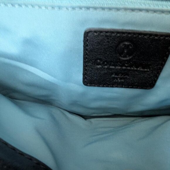 COLE HAAN ALEXA BLACK LEATHER BAGUETTE BUCKLE SHOULDER BAG - Picture 8 of 12